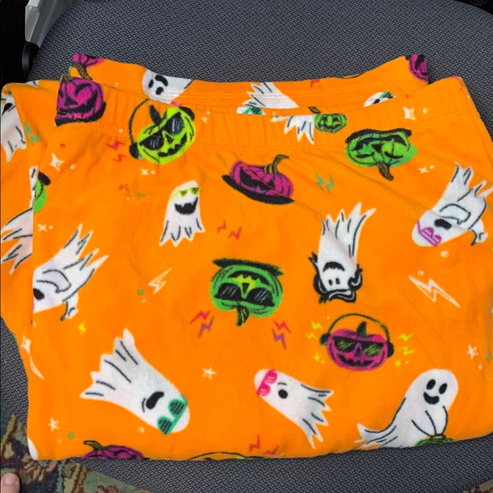 NWT Orange Halloween Themed Pajama Pants